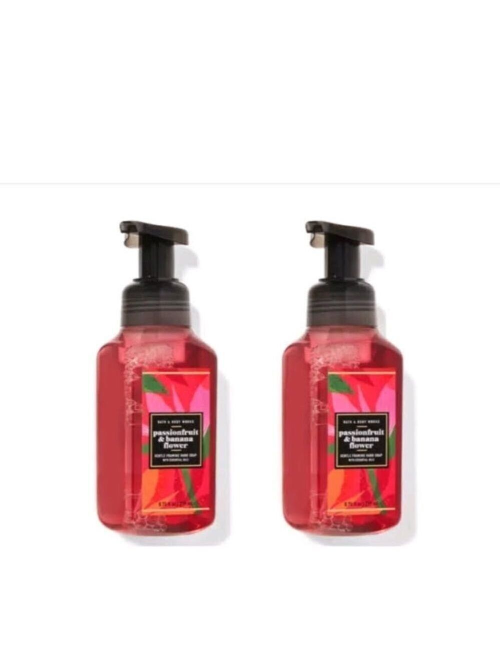 2 PASSIONFRUIT AND BANANA FLOWER GENTLE FOAMING HAND SOAPS